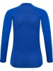 Hummel Kinder Sportshirt "Hmlbl Performance Tee L/S Kids" in Blau