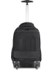 normani Rucksack mit Trolleyfunktion 30 Liter Yori in Schwarz mit Reflektoren