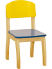 roba Kinderstuhl mit Lehne, Holz bunt lackiert
