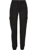 Urban Classics Urban Classics Damen Ladies High Waist Cargo Jogging Pants in black