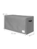 relaxdays Weihnachtskugel-Aufbewahrungsbox in Grau - (B)73 x (H)40 x (T)36,5 cm