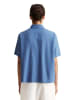Marc O'Polo DENIM Kurzarm-Bluse relaxed in Cerulean Blue