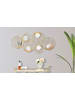 Mauro Ferretti Dekorative 3D-Wand aus goldfarbenem Metall und Spiegeln, 90 x 2,5 x 45 cm