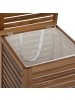 5five Simply Smart Holzkorb für Wäsche ACACIA, 65 l in Braun, 40,3 x 40,3 x 60 cm