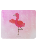 Mr. & Mrs. Panda Mauspad Flamingo Yoga ohne Spruch in Aquarell Pink