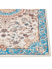 Beliani Kurzflor GORDES in Beige/Blau - (W) 80 x (L) 300 cm