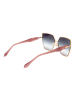 Ana Hickmann Damen Sonnenbrillen Quadrat Gold
