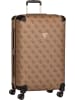 Guess Koffer & Trolley Berta 28 in 8-Wheeler in Latte Logo/Brown