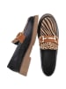 Ital-Design Halbschuh in Schwarz und Beige
