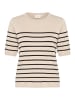 Kaffe Strickpullover KAlizza Regular fit in Feather Gray Mel./Black