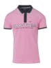 KOROSHI KURZARM POLOSHIRT PIQUE in pink