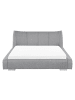 Beliani Doppelbett NANTES in Grau/Silber - (W) 188 x (H) 97 x (L) 237 cm