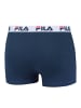 Fila Boxershort 5er Pack in Blau/Grau/Weiß