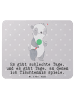 Mr. & Mrs. Panda Mauspad Panda Tischtennis mit Spruch in Grau Pastell