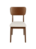 Beliani 2er-Set Esszimmerstuhl MINIER in Braun/Beige