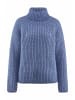 Hessnatur Rollkragen Pullover Relaxed in mittelblau