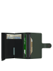 Secrid Matte Miniwallet - Geldbörse RFID 6.5 cm in green-black