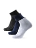 DANISH ENDURANCE Sportsocken Kurze Fahrradsocken in black/navy/white