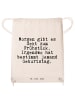 Mr. & Mrs. Panda Gym Bag Morgen gibt es Sekt... mit Spruch in Creme