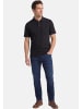 Redmond Poloshirt Basic in Schwarz / weiß