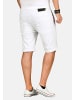 INDICODE Indicode Kaden Holes Herren Shorts Bermudas B715 in Offwhite