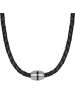 True Rebels Leder-Kette Echtleder in schwarz