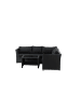 ebuy24 Lounge-Set Haiti 4-teilig Schwarz 70 x 70 cm