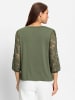 WITT WEIDEN Spitzen-Shirt in khaki