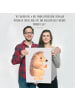Mr. & Mrs. Panda Poster Igel Kuchenstück ohne Spruch in Grau Pastell