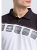 erima 5-C Poloshirt in weiss/schwarz/dunkelgrau