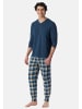 Schiesser Schlafanzug Casual Essentials in Deep blue