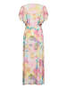 CULTURE Kleid CUvalerie Feminine in Yellow/Pink Abstract