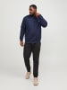 JACK & JONES PLUS Sweatshirt mit Reißverschluss in Navy Blazer
