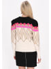 IZIA Damen Pullover in Pink Mehrfarbig