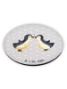 Mr. & Mrs. Panda magnet Pinguin Liebe ohne Spruch in Grau Pastell