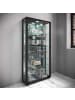 ebuy24 Vitrinenschrank LumoMini 1 Schwarz 59 x 18 cm