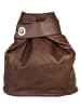 piké Cityrucksack echt Leder in braun