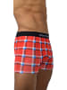 normani 6 Stück Retro Boxershorts aus Baumwolle in Retro Square Red