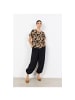 soyaconcept Halbarmbluse in c black combi