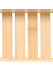 Beliani Badezimmerregal CAUCA in Braun - (W) 70 x (H) 5 x (L) 15 cm