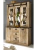 Furn.Design Buffetschrank Used Wood hell, anthrazit, Vitrinenschrank 133 x 201 cm