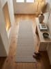 KADIMA DESIGN Flachgewebe-Teppich Ethno Streifen Boho Pflegeleicht in Beige