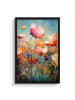 MuchoWow Poster mit Bilderrahmen Orange