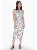 Usha Women Dress in offwhite black