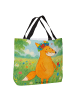 Mr. & Mrs. Panda Tote Bag Fuchs Blumen Design ohne Spruch in Weiß