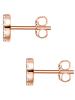 Glanzstücke München Ohrstecker Kreis Sterling Silber Zirkonia in roségold