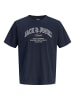 JACK & JONES Junior T-Shirt Jjedenver Logo Tee Biobaumwolle in Dunkelblau