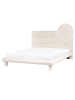 Beliani Doppelbett CRESSAT in Weiß - (W) 184 x (H) 109 x (L) 217 cm