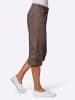 WITT WEIDEN Capri-Hose in dunkeltaupe