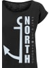F4NT4STIC Long Cut T-Shirt PLUS SIZE  North Anker in schwarz